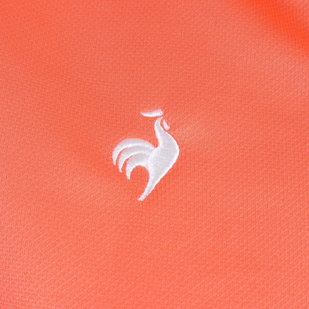 ルコックスポルティフ（lecoqsportif）（レディース）ゴルフウェア 吸汗 速乾 ハーフジップ半袖シャツ QGWVJA11 OR00