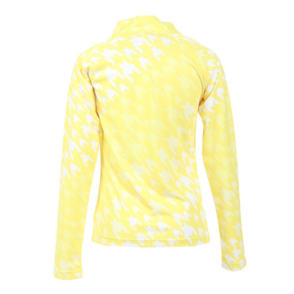 マンシング（MUNSING）（レディース）ゴルフウェア 吸汗 速乾 ハーフジップ グラデ長袖シャツ MGWVJB01CH YL00