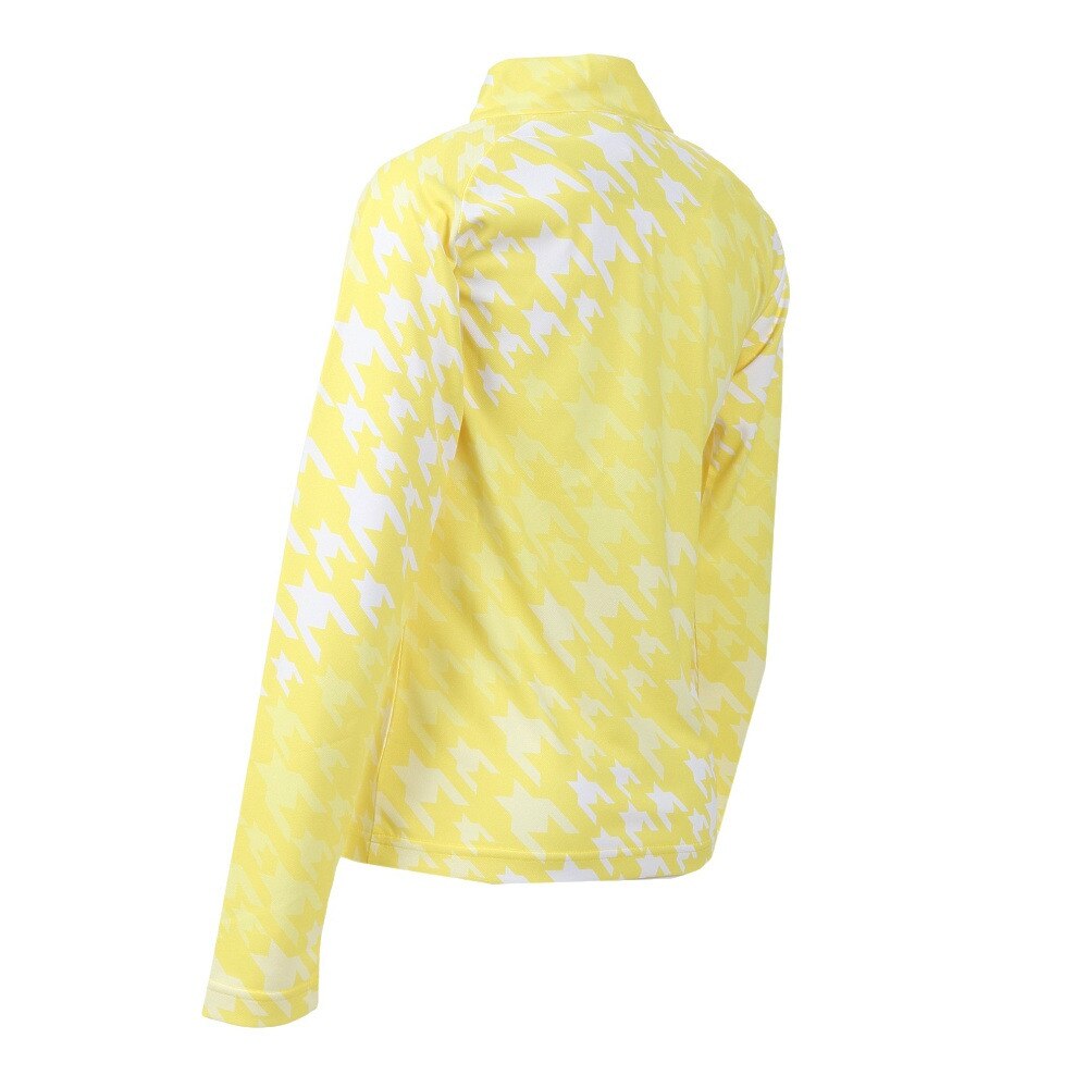 マンシング（MUNSING）（レディース）ゴルフウェア 吸汗 速乾 ハーフジップ グラデ長袖シャツ MGWVJB01CH YL00