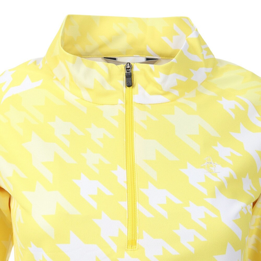 マンシング（MUNSING）（レディース）ゴルフウェア 吸汗 速乾 ハーフジップ グラデ長袖シャツ MGWVJB01CH YL00