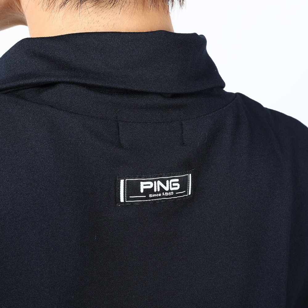ピン（PING）（レディース）ゴルフウェア コットンライク天竺 半袖デザイン衿カットソー 622-3168308-120