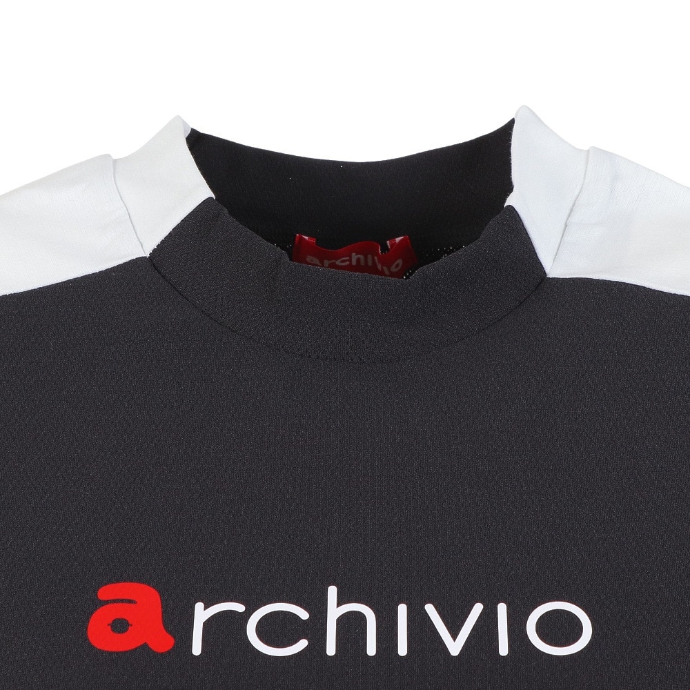ARCHIVIO アルチビオ タートルネック 半袖Tシャツ レッド系 38