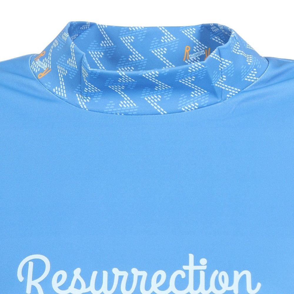 レザレクション（Resurrection）（レディース）ゴルフウェア 吸汗 速乾 接触冷感 半袖Tシャツ GMネック モックネック 23SSIN03-W BLU
