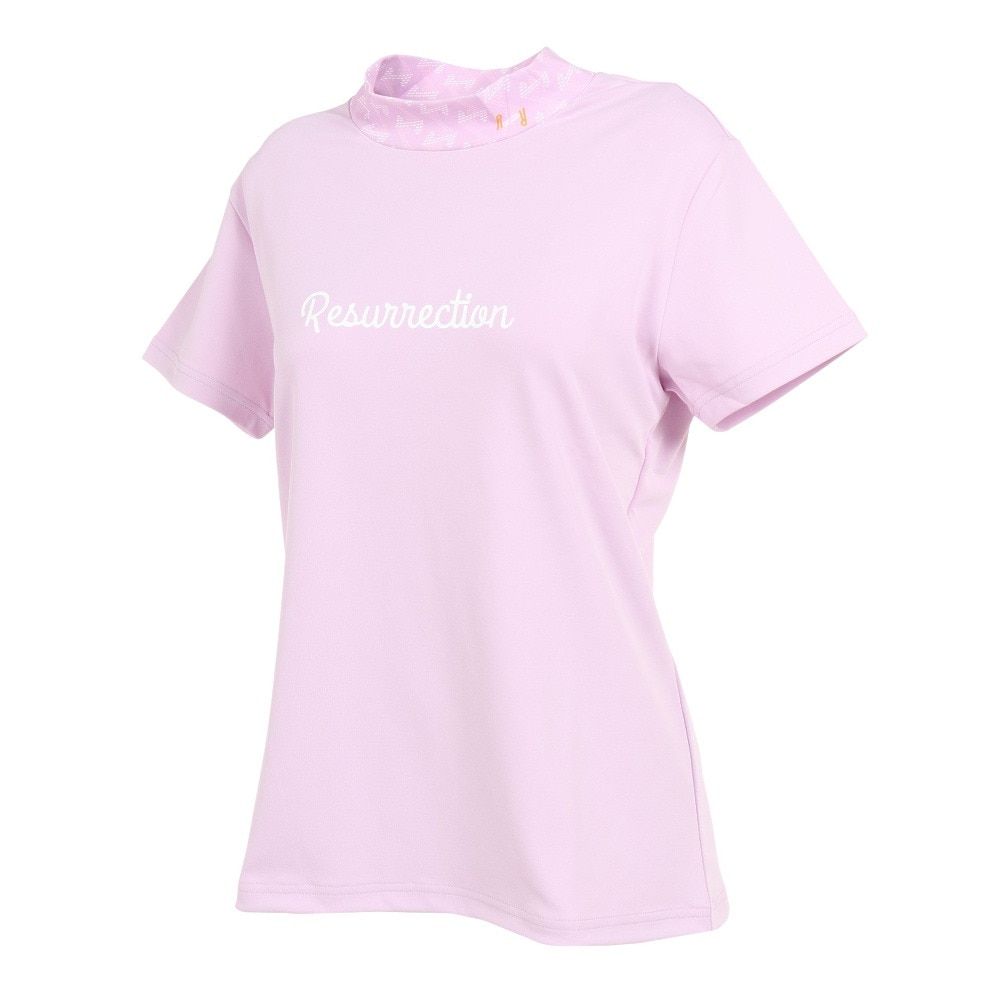 レザレクション（Resurrection）（レディース）モックネック レディース ゴルフ 半袖Tシャツ GMネック 23SSIN03-W LAV