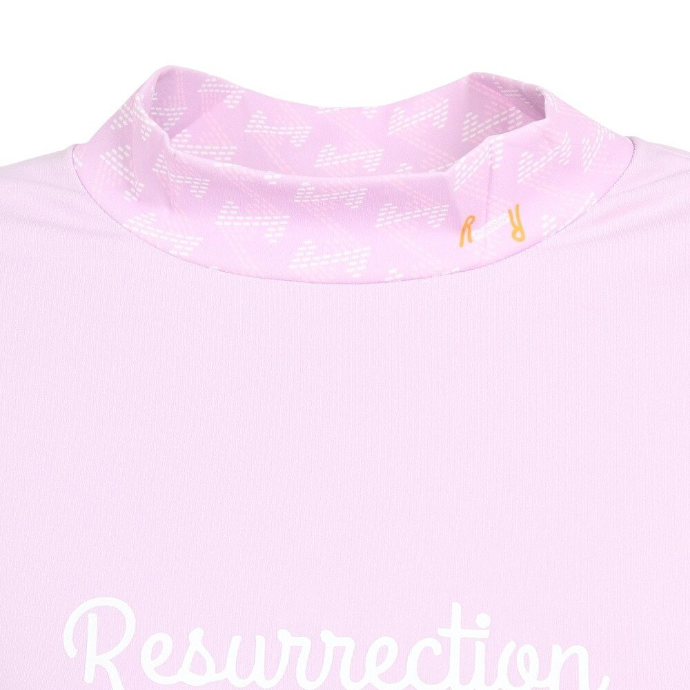 レザレクション（Resurrection）（レディース）モックネック レディース ゴルフ 半袖Tシャツ GMネック 23SSIN03-W LAV