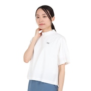 (レディース)ゴルフウェア 半袖 A-Line モックネックロゴTシャツ 048-29941
