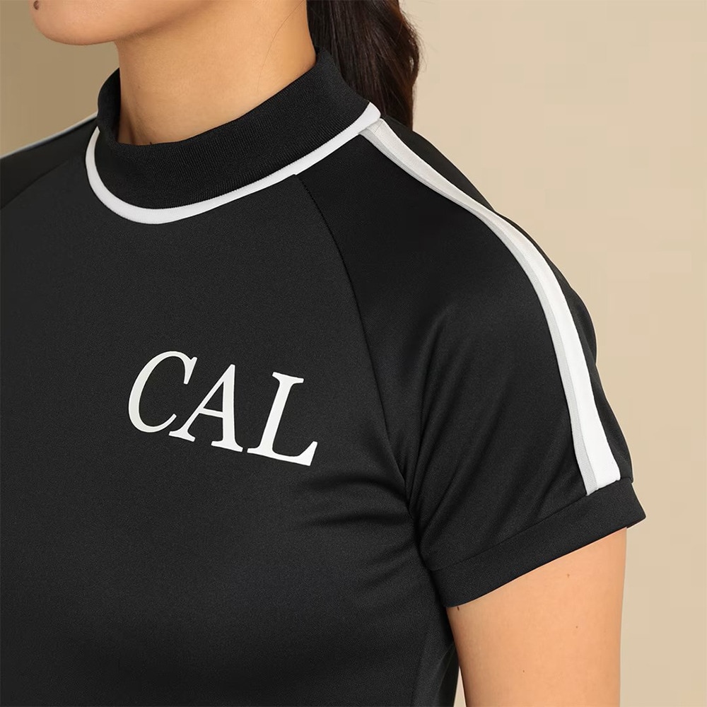 キャロウェイ（CALLAWAY）（レディース）ゴルフウェア 吸汗 速乾 ストレッチスムース半袖モックネックシャツ C23234201-1010