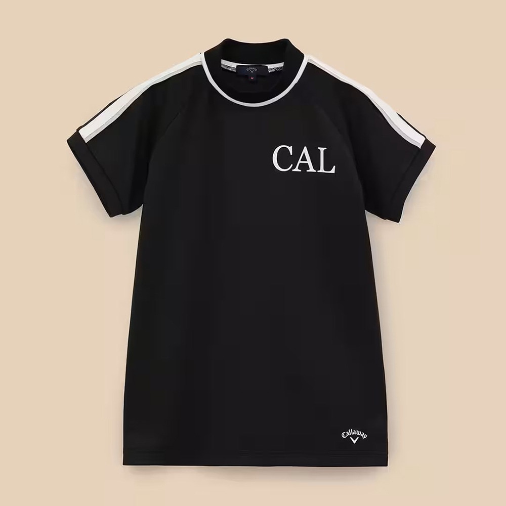 キャロウェイ（CALLAWAY）（レディース）ゴルフウェア 吸汗 速乾 ストレッチスムース半袖モックネックシャツ C23234201-1010
