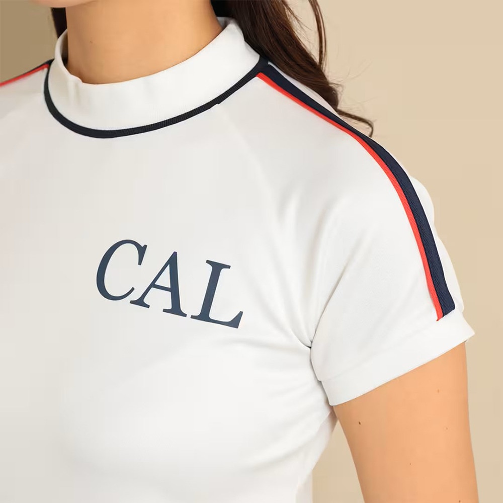 キャロウェイ（CALLAWAY）（レディース）ゴルフウェア 吸汗速乾 抗菌 ストレッチスムース 半袖モックネックシャツ C23234201-1030