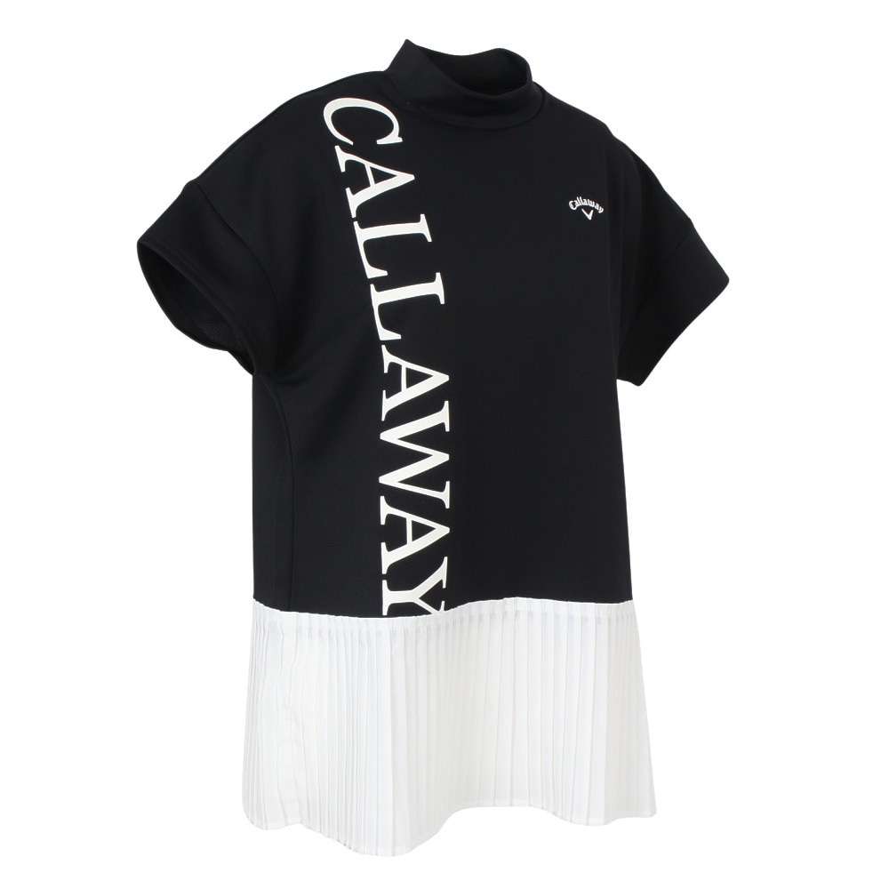 キャロウェイ（CALLAWAY）（レディース）ゴルフウェア 吸汗速乾 抗菌 半袖 モックネックシャツ C23234203-1010