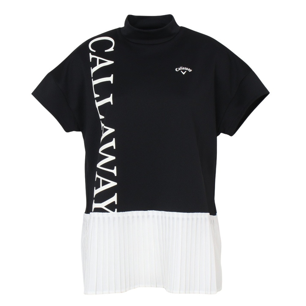 キャロウェイ（CALLAWAY）（レディース）ゴルフウェア 吸汗速乾 抗菌 半袖 モックネックシャツ C23234203-1010