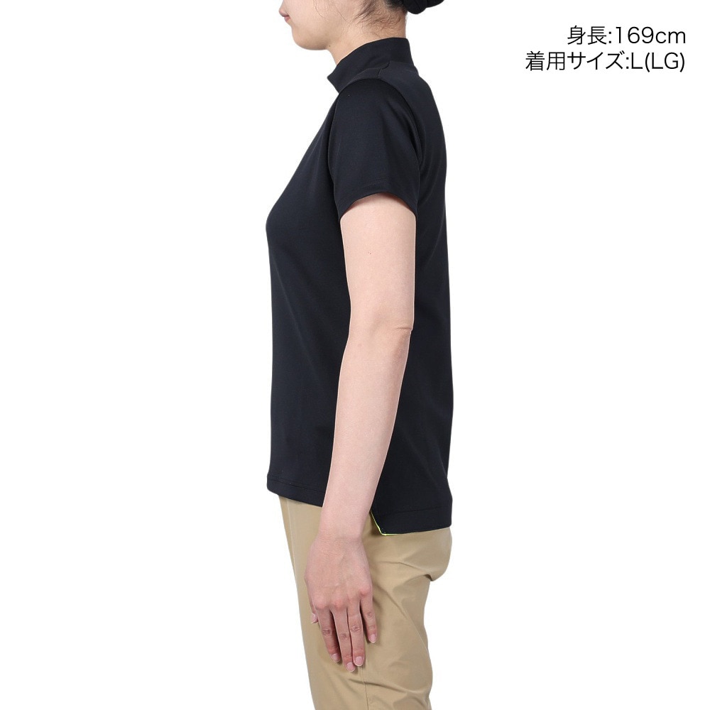 アンダーアーマー（UNDER ARMOUR）（レディース）ゴルフウェア AM Knit 半袖モックネックシャツ 384976 001