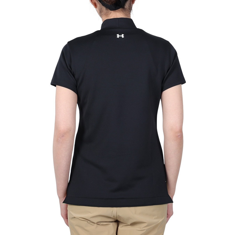 アンダーアーマー（UNDER ARMOUR）（レディース）ゴルフウェア AM Knit 半袖モックネックシャツ 384976 001