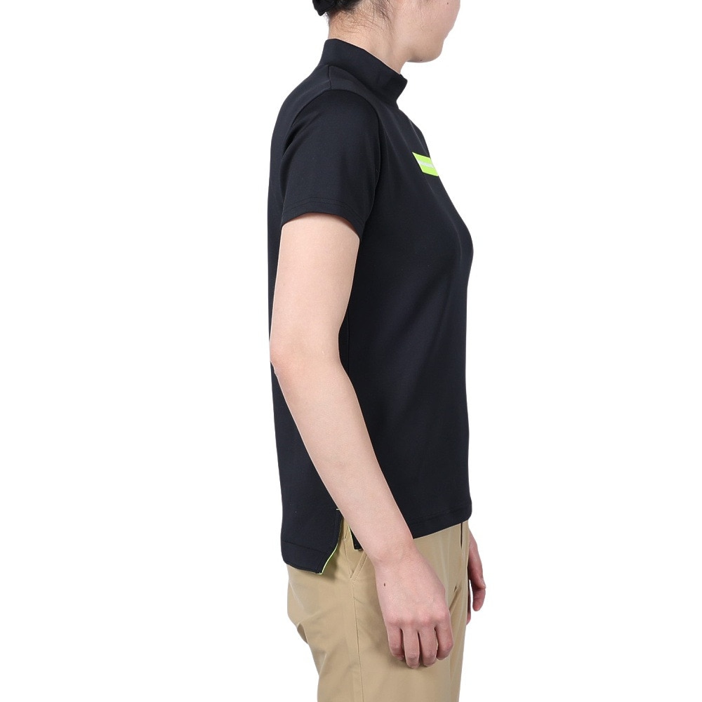 アンダーアーマー（UNDER ARMOUR）（レディース）ゴルフウェア AM Knit 半袖モックネックシャツ 384976 001
