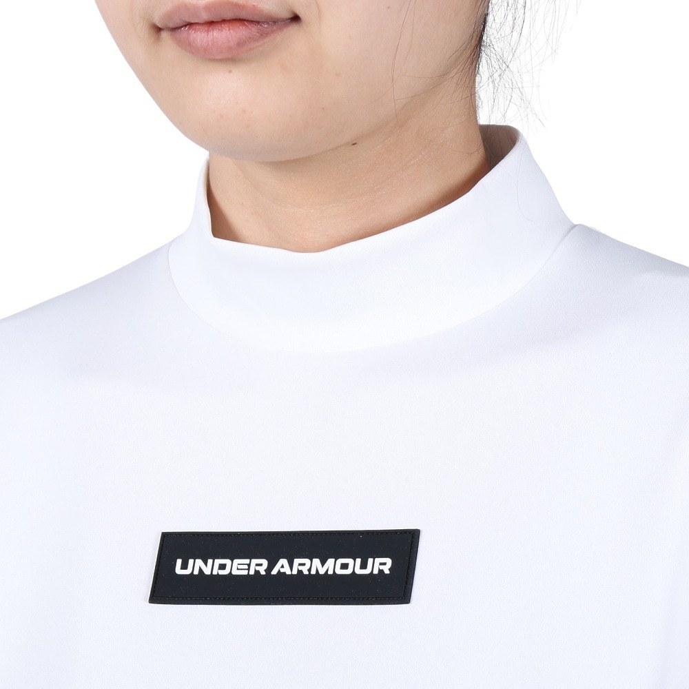 アンダーアーマー（UNDER ARMOUR）（レディース）ゴルフウェア AM Knit 半袖モックネックシャツ 1384976 100