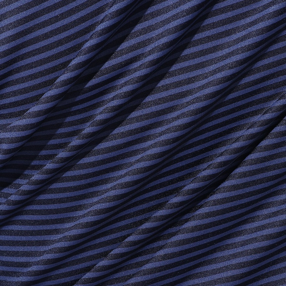 ROSASEN（レディース）ゴルフウェア モックネック 半袖 ストレッチボーダー 045-21344-098