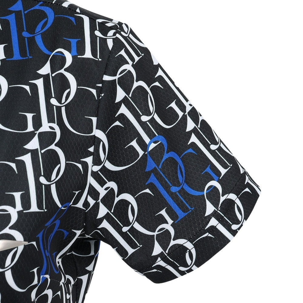 ウノ ピゥ ウノ ウグァーレ トレ（1PIU1UGUALE3）（レディース）ゴルフ 半袖 モックネック シャツ 113G GST181 BLK