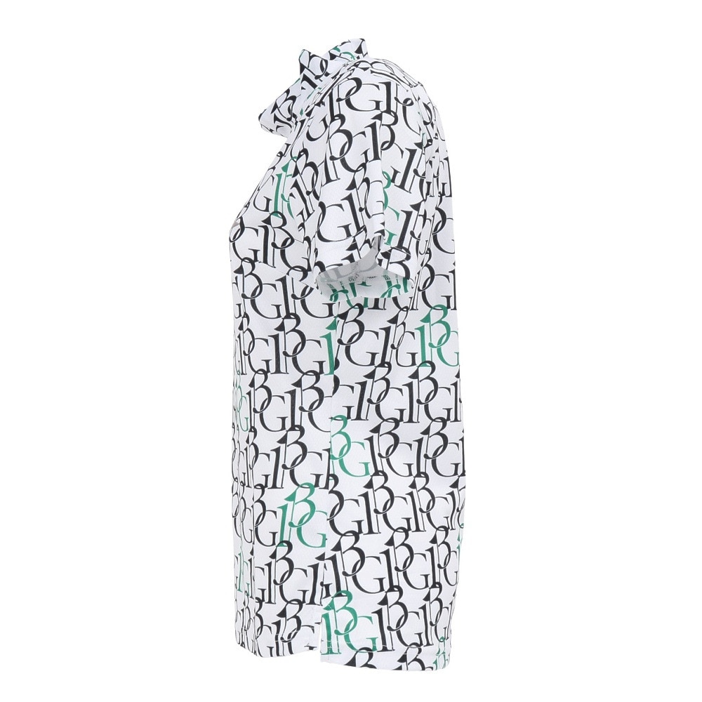 ウノ ピゥ ウノ ウグァーレ トレ（1PIU1UGUALE3）（レディース）モックネック レディース ゴルフ 半袖 113G GST181 WHT