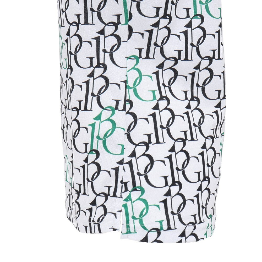 ウノ ピゥ ウノ ウグァーレ トレ（1PIU1UGUALE3）（レディース）モックネック レディース ゴルフ 半袖 113G GST181 WHT
