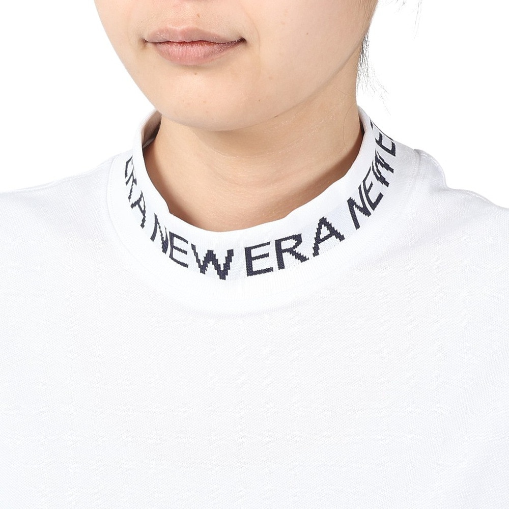 ニューエラ（NEW ERA）（レディース）ゴルフウェア 半袖モックネック 鹿の子 ミッドネックパフォーマンスTシャツ 14108977