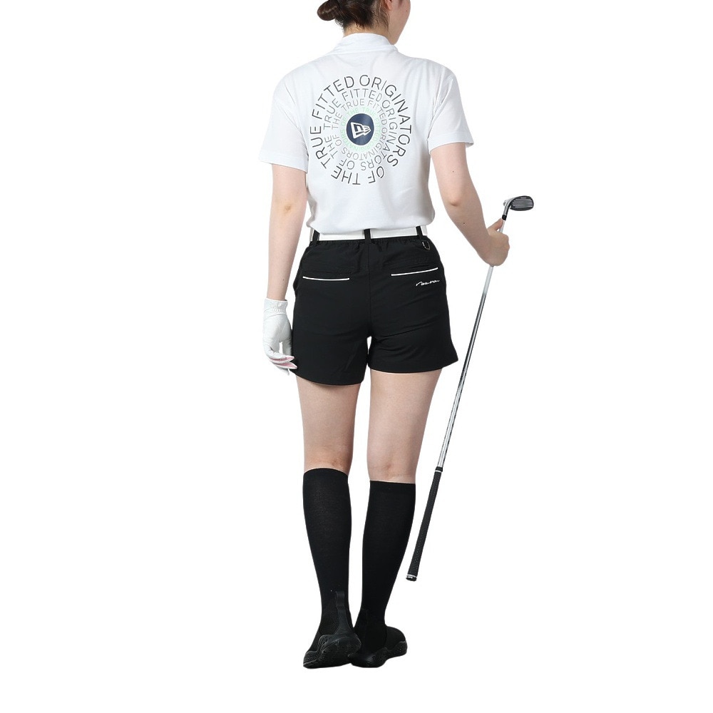 ニューエラ（NEW ERA）（レディース）ゴルフウェア 半袖モックネック 吸汗速乾 鹿の子 パフォーマンス Tシャツ Circle OOTTF 14108978