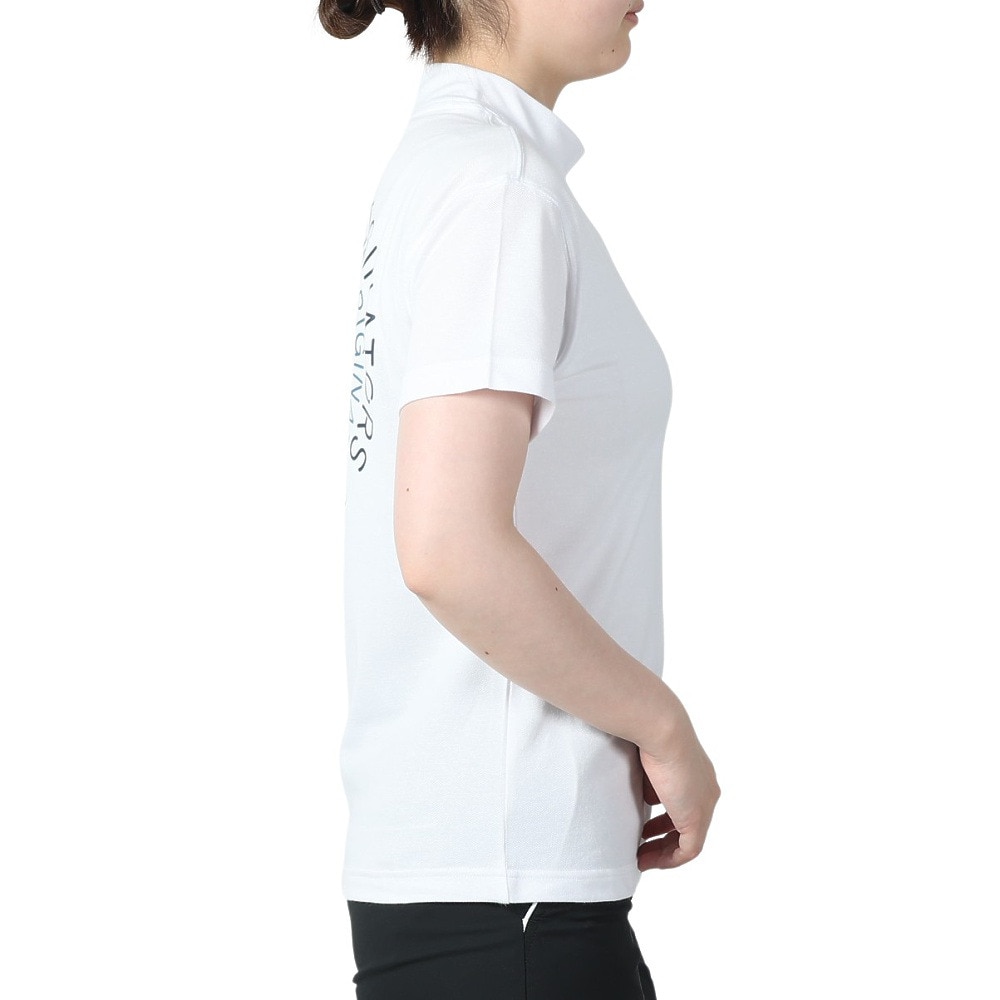 ニューエラ（NEW ERA）（レディース）ゴルフウェア 半袖モックネック 吸汗速乾 鹿の子 パフォーマンス Tシャツ Circle OOTTF 14108978