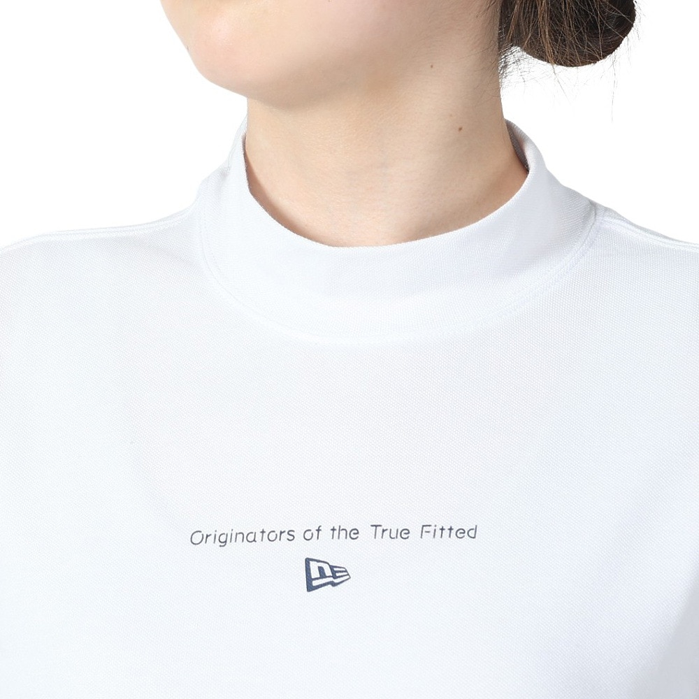 ニューエラ（NEW ERA）（レディース）ゴルフウェア 半袖モックネック 吸汗速乾 鹿の子 パフォーマンス Tシャツ Circle OOTTF 14108978