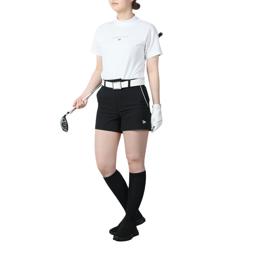 ニューエラ（NEW ERA）（レディース）ゴルフウェア 半袖モックネック 吸汗速乾 鹿の子 パフォーマンス Tシャツ Circle OOTTF 14108978