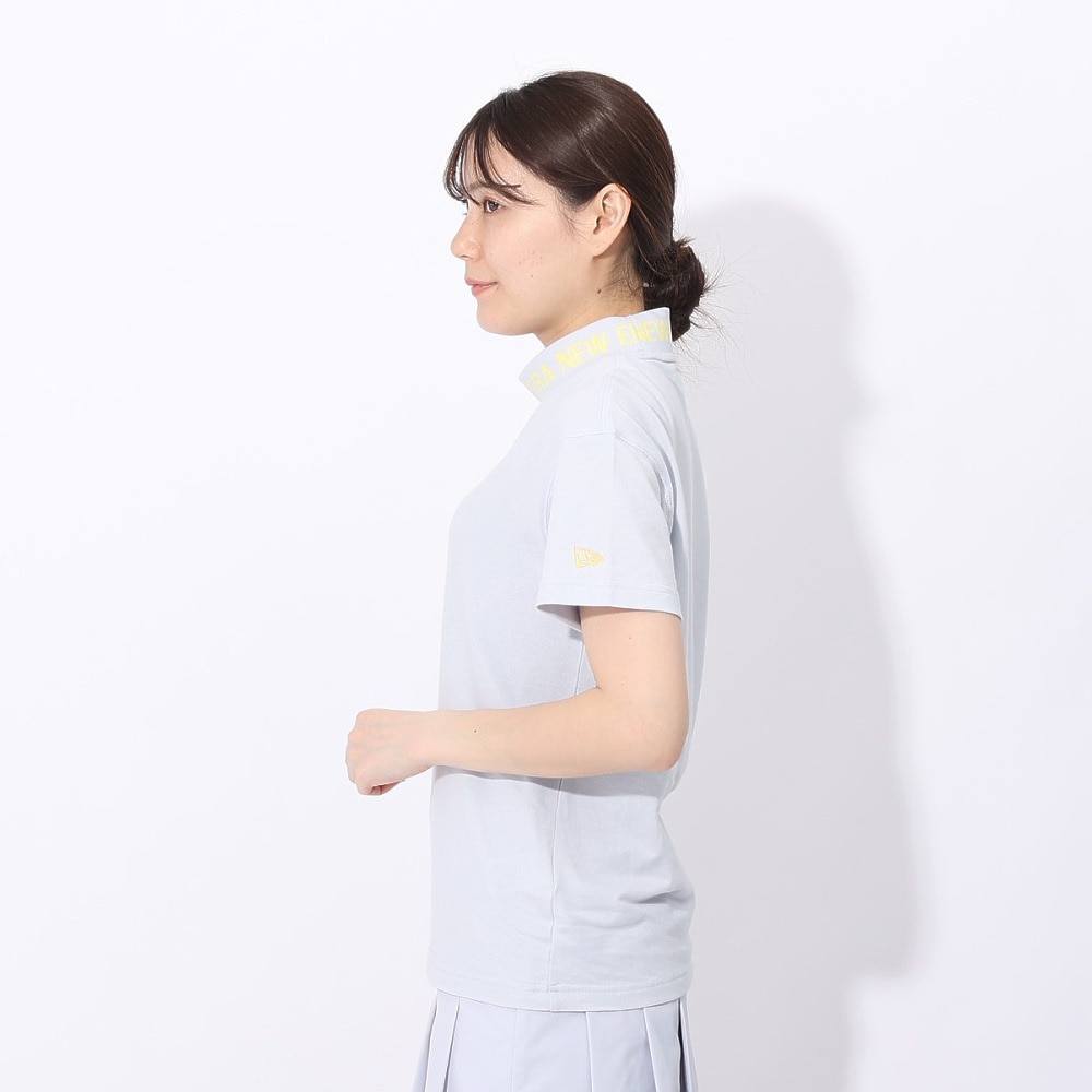 ニューエラ（NEW ERA）（レディース）ゴルフウェア 吸汗速乾 半袖モックネック ミッドネック Tシャツ 紺野ゆり 14311401