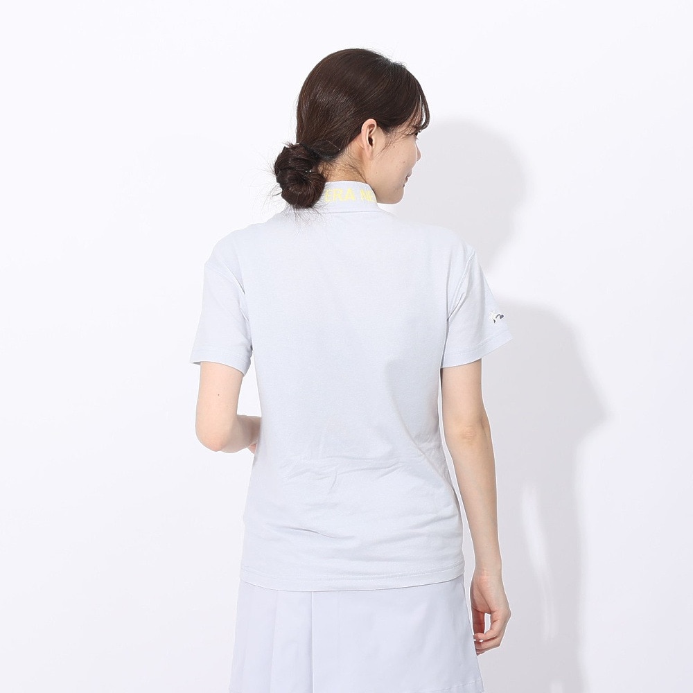 ニューエラ（NEW ERA）（レディース）ゴルフウェア 吸汗速乾 半袖モックネック ミッドネック Tシャツ 紺野ゆり 14311401