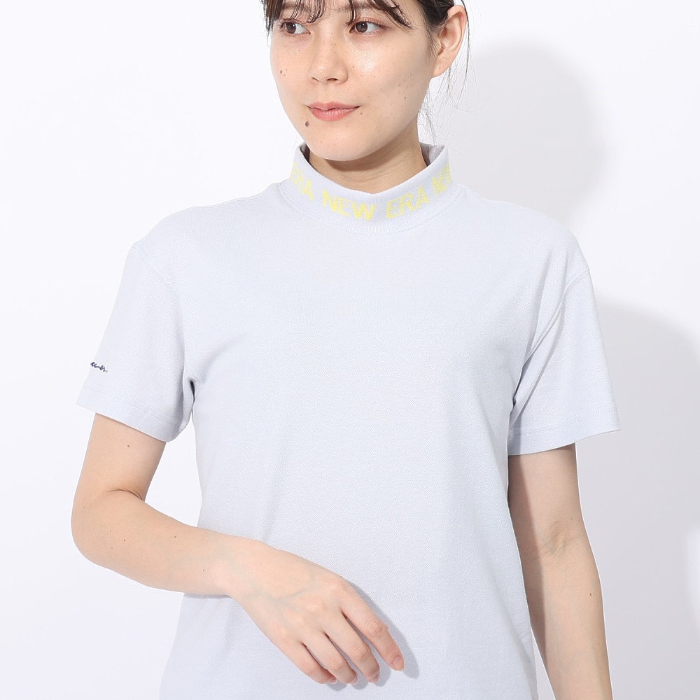 ニューエラ（NEW ERA）（レディース）ゴルフウェア 吸汗速乾 半袖モックネック ミッドネック Tシャツ 紺野ゆり 14311401