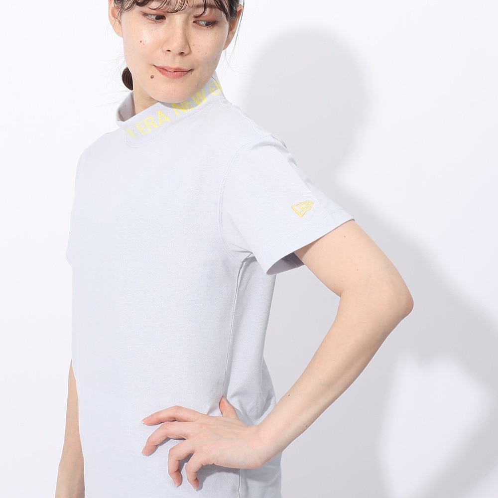 ニューエラ（NEW ERA）（レディース）ゴルフウェア 吸汗速乾 半袖モックネック ミッドネック Tシャツ 紺野ゆり 14311401