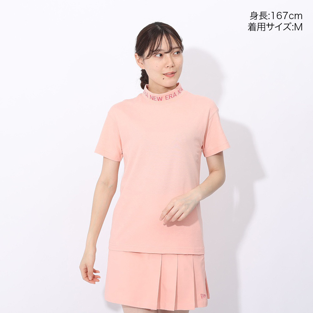 ニューエラ（NEW ERA）（レディース）ゴルフウェア 吸汗速乾 半袖モックネック ミッドネック Tシャツ 紺野ゆり 14311402