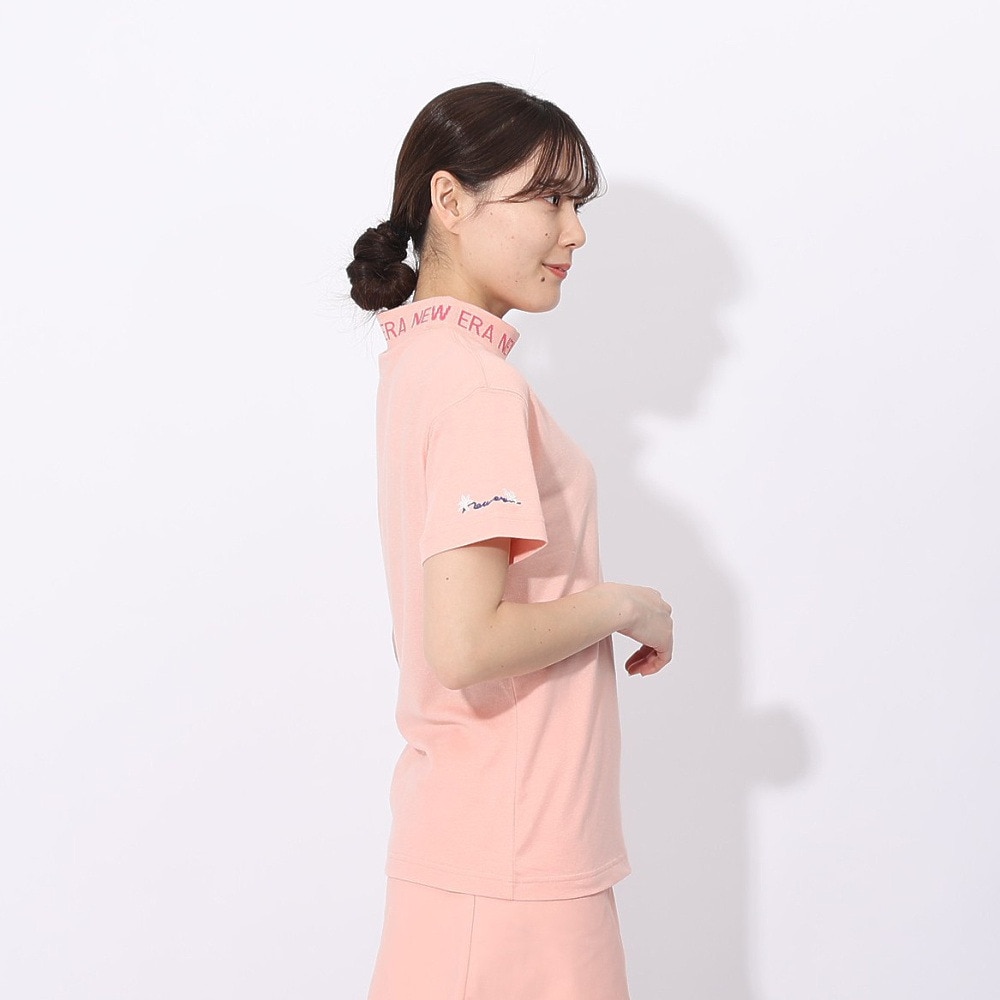 ニューエラ（NEW ERA）（レディース）ゴルフウェア 吸汗速乾 半袖モックネック ミッドネック Tシャツ 紺野ゆり 14311402