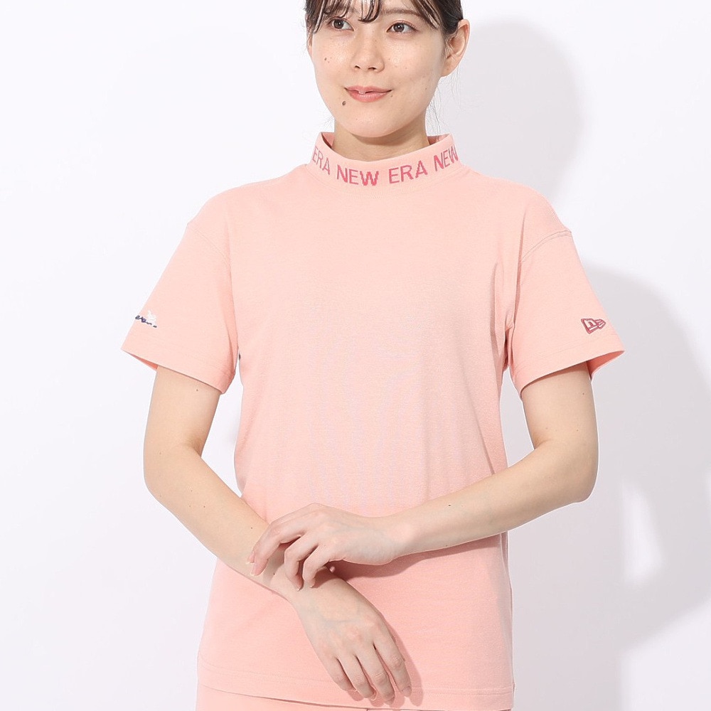ニューエラ（NEW ERA）（レディース）ゴルフウェア 吸汗速乾 半袖モックネック ミッドネック Tシャツ 紺野ゆり 14311402