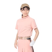 (レディース) ゴルフウェア 半袖モックネック 吸汗速乾 ミッドネック Tシャツ 紺野ゆり 14311401/14311402