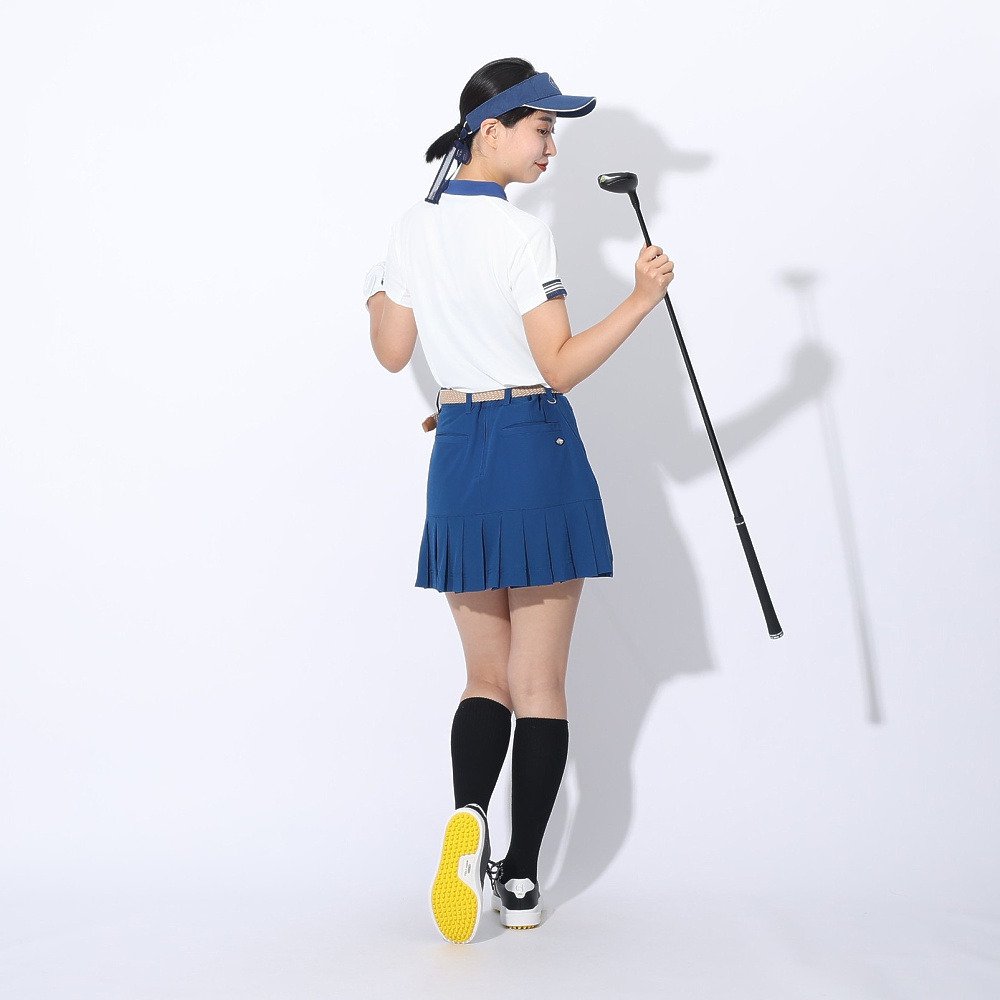 フィドラ（FIDRA）（レディース）ゴルフウェア 半袖 モックネックシャツ FD5RUG02 WHT