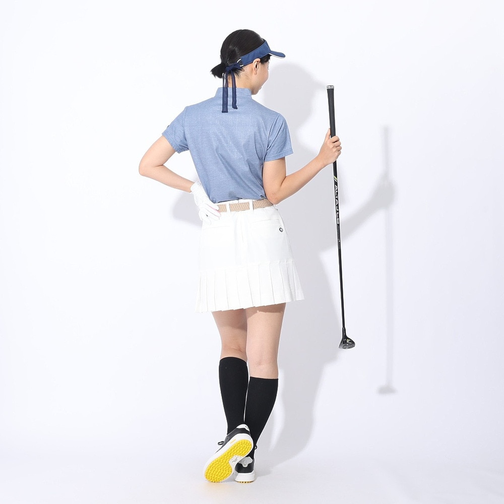 フィドラ（FIDRA）（レディース）ゴルフウェア 半袖 モックネックシャツ FD5RUG06 NVY