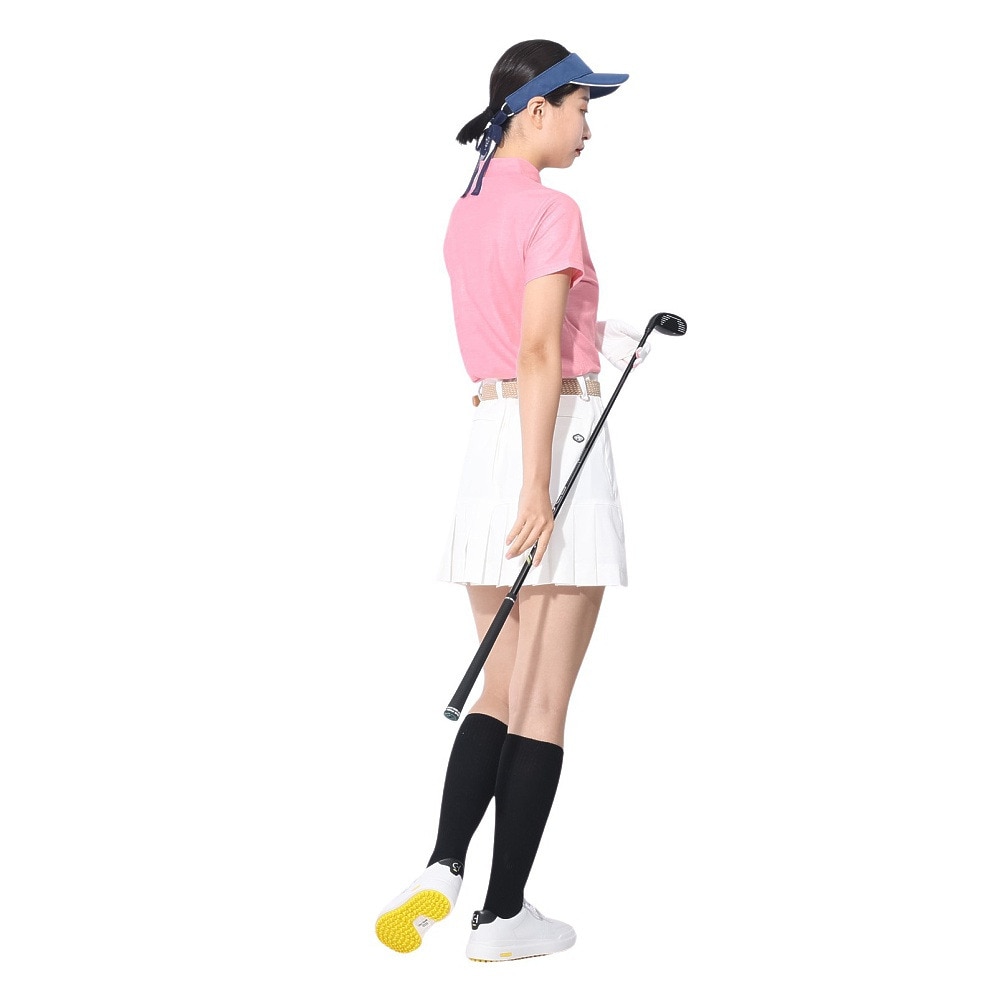 フィドラ（FIDRA）（レディース）ゴルフウェア 半袖 モックネックシャツ FD5RUG06 PNK