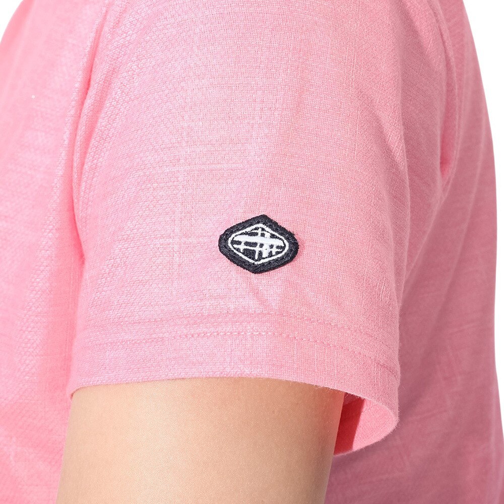 フィドラ（FIDRA）（レディース）ゴルフウェア 半袖 モックネックシャツ FD5RUG06 PNK