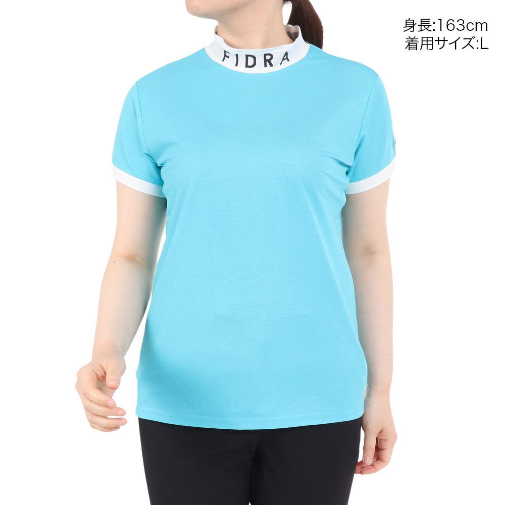 フィドラ（FIDRA）（レディース）ゴルフウェア 半袖 モックネックシャツ FD5RUG09 TQG