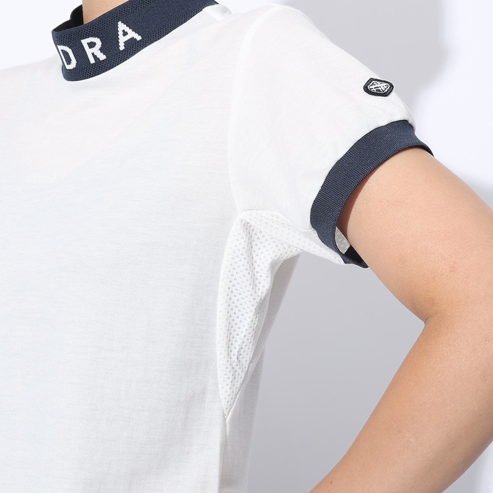 フィドラ（FIDRA）（レディース）ゴルフウェア 半袖 モックネックシャツ FD5RUG09 WHT