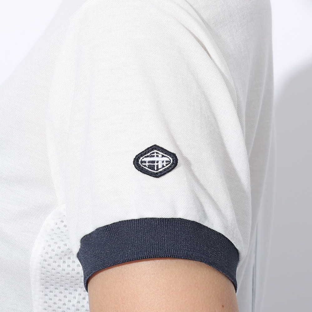 フィドラ（FIDRA）（レディース）ゴルフウェア 半袖 モックネックシャツ FD5RUG09 WHT