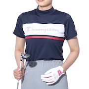 チャンピオン（CHAMPION）（レディース）ゴルフウェア 半袖 速乾 ショートスリーブ モックネックシャツ CW-ZG304 370