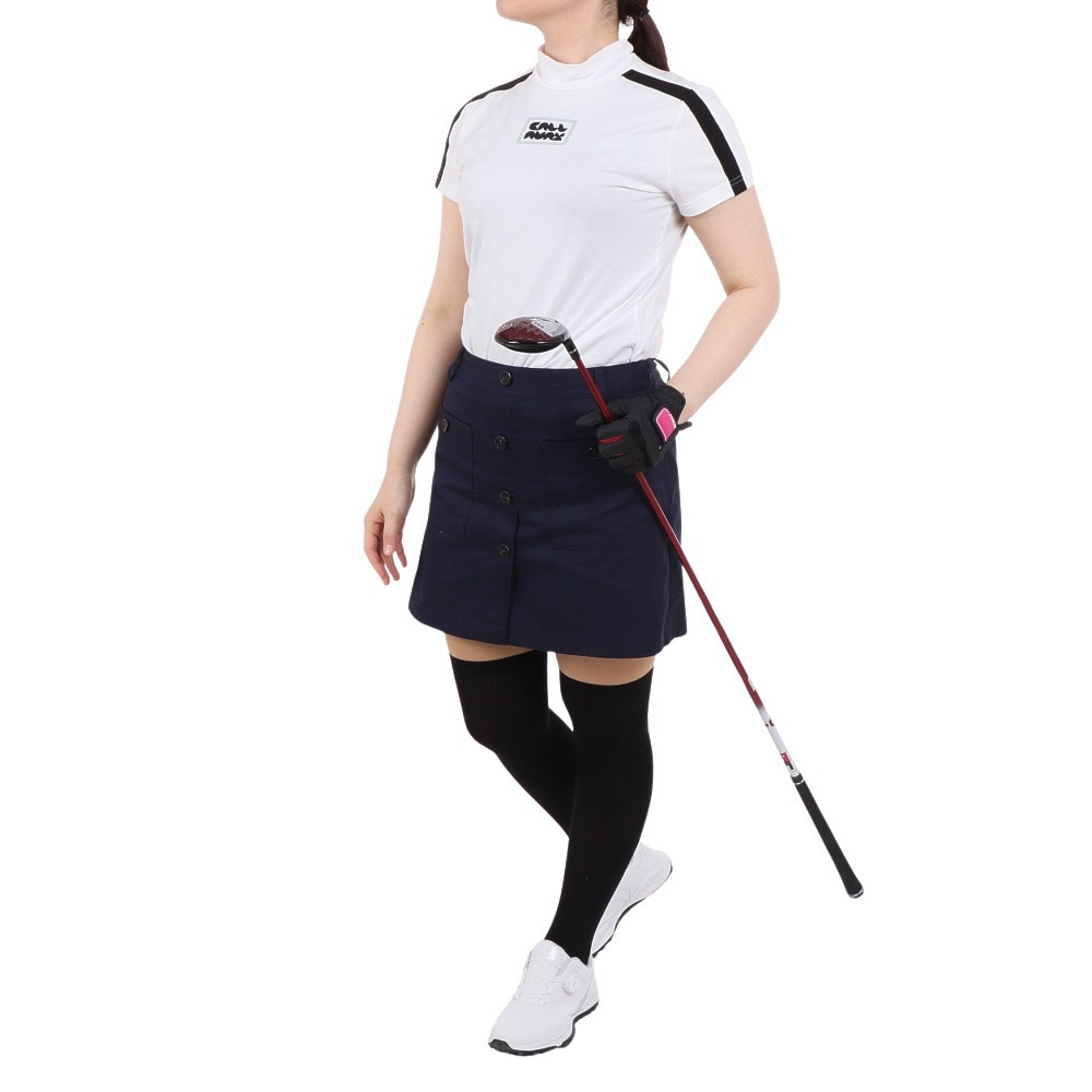 キャロウェイ（CALLAWAY）（レディース）ゴルフウェア ストレッチ天竺半袖モックネックシャツ C24134202-1030