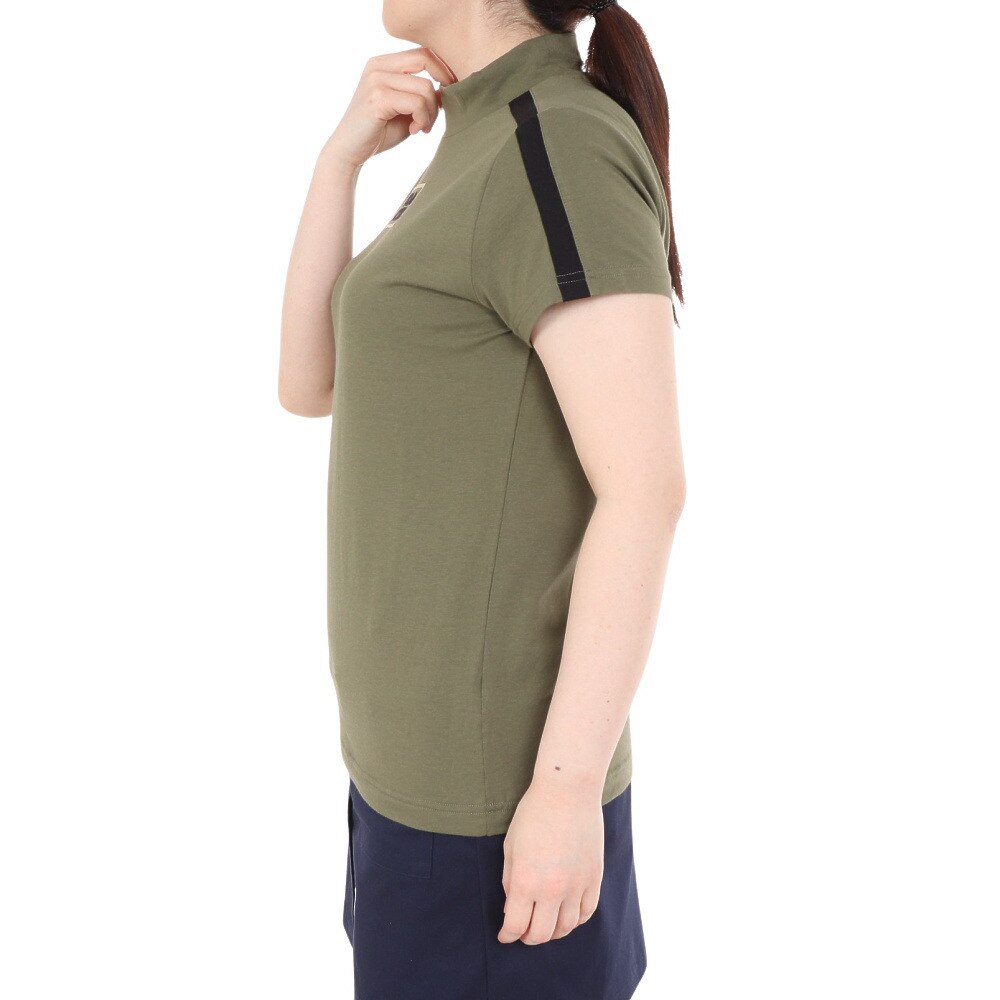 キャロウェイ（CALLAWAY）（レディース）ゴルフウェア ストレッチ天竺半袖モックネックシャツ C24134202-1180