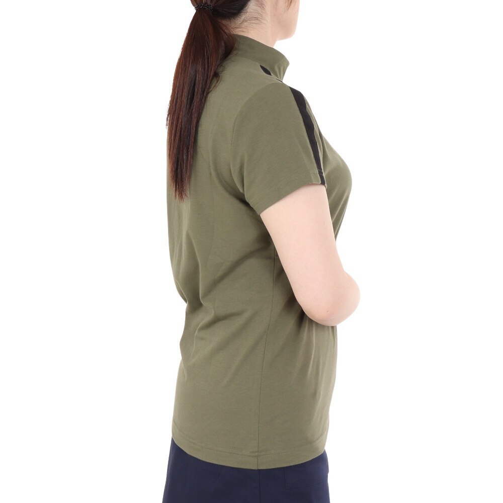 キャロウェイ（CALLAWAY）（レディース）ゴルフウェア ストレッチ天竺半袖モックネックシャツ C24134202-1180