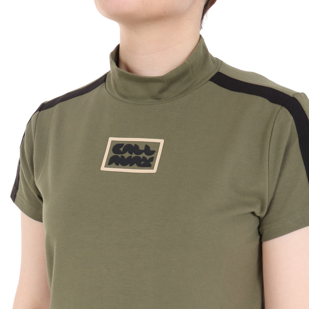 キャロウェイ（CALLAWAY）（レディース）ゴルフウェア ストレッチ天竺半袖モックネックシャツ C24134202-1180