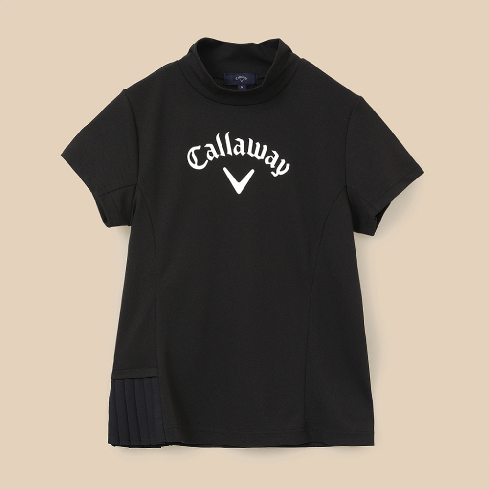 キャロウェイ（CALLAWAY）（レディース）ゴルフウェア 接触冷感 半袖モックネックシャツ C24134209-1010