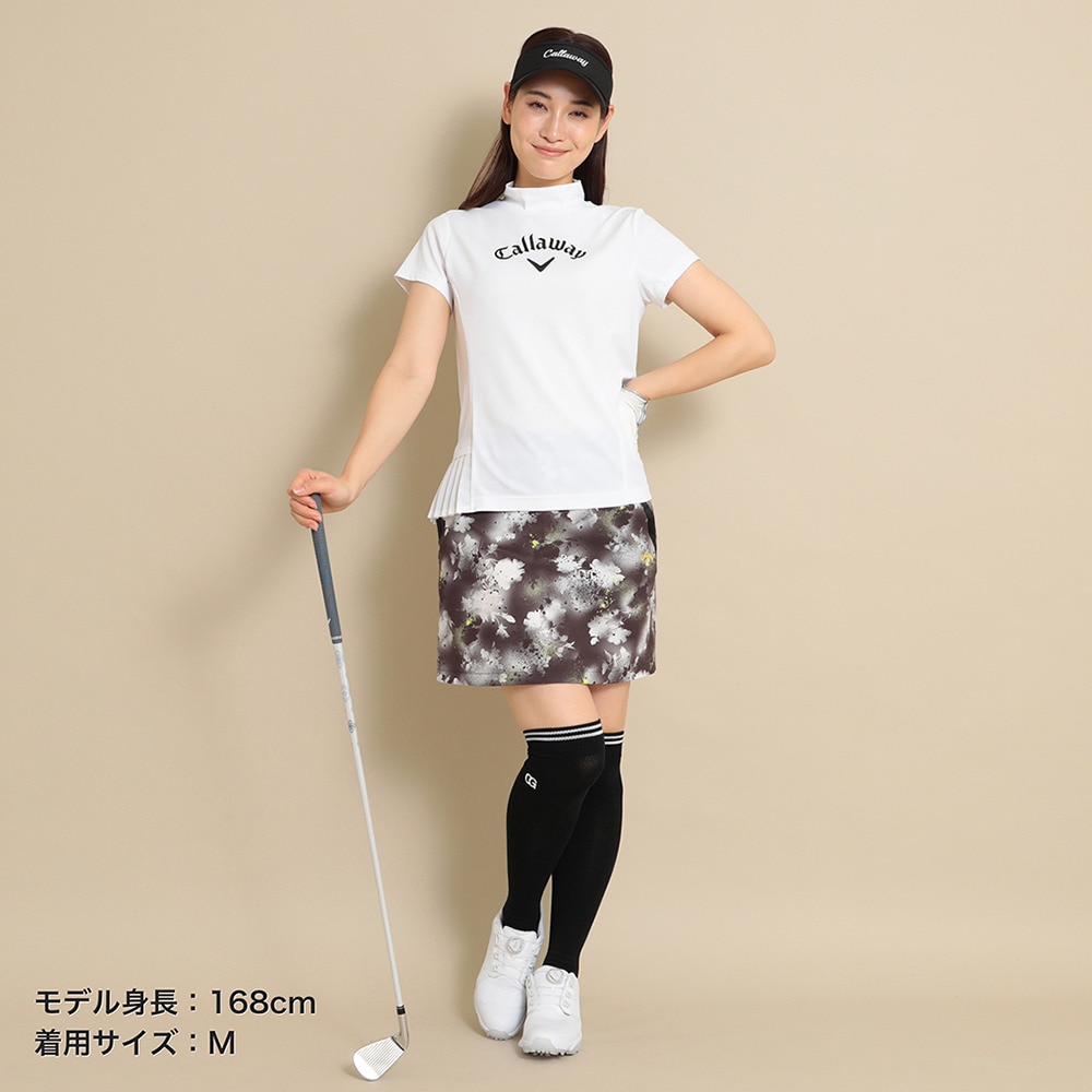 キャロウェイ（CALLAWAY）（レディース）ゴルフウェア 接触冷感 半袖モックネックシャツ C24134209-1030